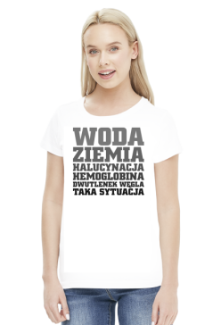 Woda Ziemia Halucynacja Hemoglobina Dwutlenek Węgla Taka Sytuacja - damska jasna