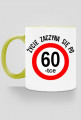 Zycie zaczyna sie po 60-tce kubek prezent na 60 urodziny