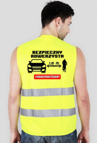 Kamizelka Rowerowa "Bezpieczny Rowerzysta" Odblaskowa