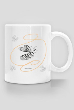 Pszczoła kubek, kubek z pszczółką, pszczoły kubek, honey bee mug