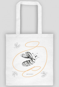 eco torba z pszczółką, torba z nadrukiem pszczoły, pszczoła torba eko, bee bag