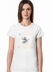 Psczółka koszulka damska, pszczoła koszulka damska, bee t-shirt