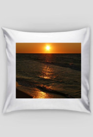 Poduszka z pięknym widokiem na zachód słońca.