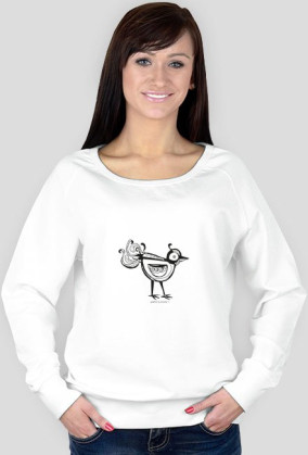 Bluzka z ptaszkiem, ptaszek bluzka długi rękaw