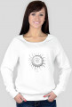 Damska bluza z grafiką - sun, słońce bluza damska
