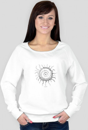 Damska bluza z grafiką - sun, słońce bluza damska