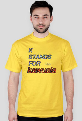 CWiK - koszulka, k stands for kawusia