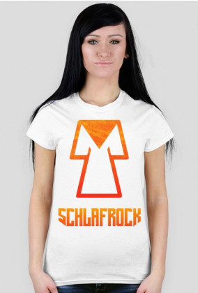 Koszulka SchlafRock z pomarańczowym nadrukiem