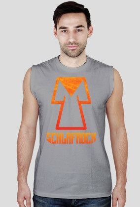 Podkoszulek SchlafRock z pomarańczowym nadrukiem