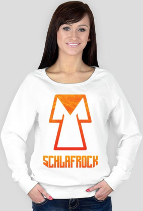 Bluza SchlafRock z pomarańczowym nadrukiem