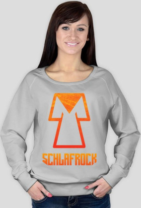 Bluza SchlafRock z pomarańczowym nadrukiem