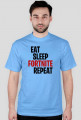 Eat Sleep Fortnite Repeat - Koszulka Fortnite