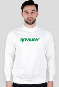 Biała bluza męska "Anyway"