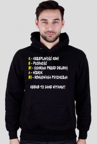 Bluza męska z kapturem Kebab to same witaminy