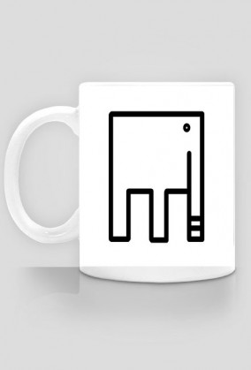 KUBEK ELEPHANT BIAŁY