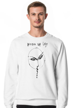 Krew się leje. Bluza.