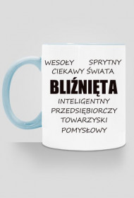 kubek, kolorowe ucho - znak zodiaku, bliźnięta