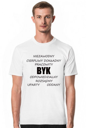 t-shirt - znak zodiaku, byk