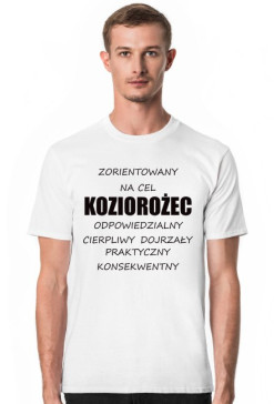 t-shirt - znak zodiaku, koziorożec