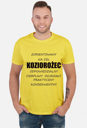 t-shirt - znak zodiaku, koziorożec