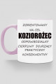 kubek, kolorowe ucho - znak zodiaku, koziorożec
