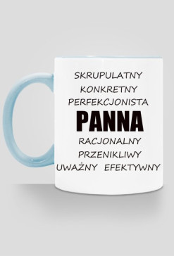 kubek, kolorowe ucho - znak zodiaku, panna