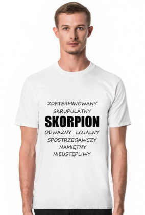 t-shirt - znak zodiaku, skorpion