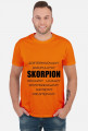 t-shirt - znak zodiaku, skorpion