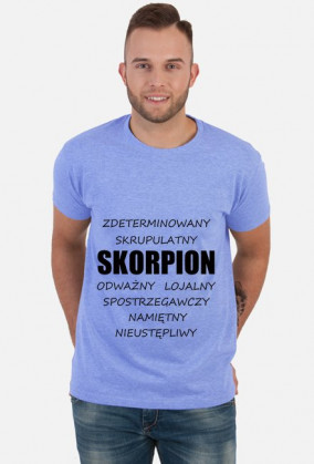 t-shirt - znak zodiaku, skorpion