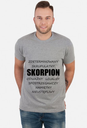 t-shirt - znak zodiaku, skorpion