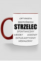 kubek, kolorowe ucho - znak zodiaku, strzelec
