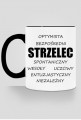 kubek, kolorowe ucho - znak zodiaku, strzelec