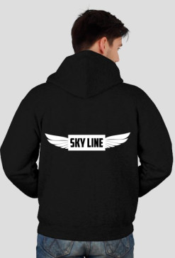 Rozpinana bluza z nadrukiem SKY LINE