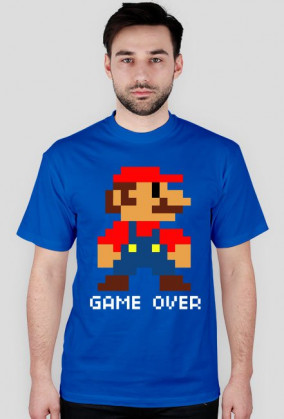 MARIO - GAME OVER white