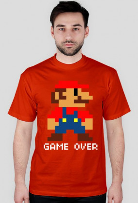 MARIO - GAME OVER white