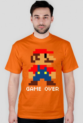 MARIO - GAME OVER white