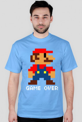 MARIO - GAME OVER white