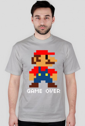MARIO - GAME OVER white