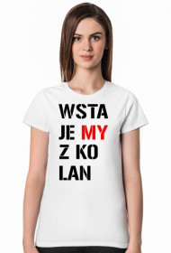 Wstajemy z kolan - damska jasna