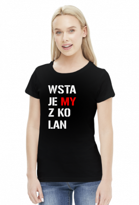 Wstajemy z kolan - damska ciemna