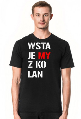Wstajemy z kolan - męska ciemna
