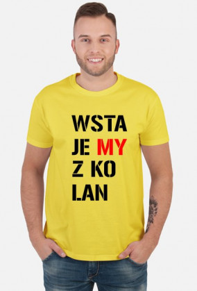 Wstajemy z kolan - męska jasna