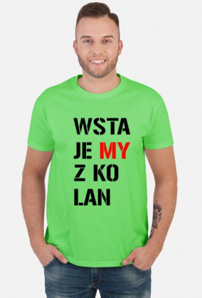 Wstajemy z kolan - męska jasna