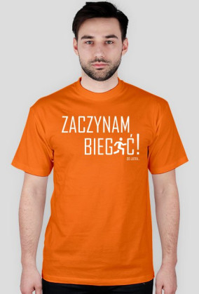 Męska# Zaczynam Biegać! - Biały Napis