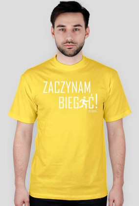 Męska# Zaczynam Biegać! - Biały Napis