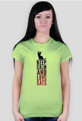 Koszulka Keep Calm and Love Cats