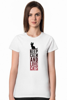 Koszulka Keep Calm and Love Cats