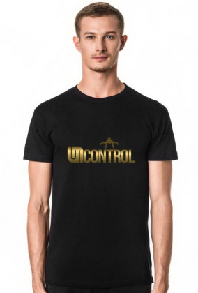 Gold Uncontrol - koszulka - czarna-slim