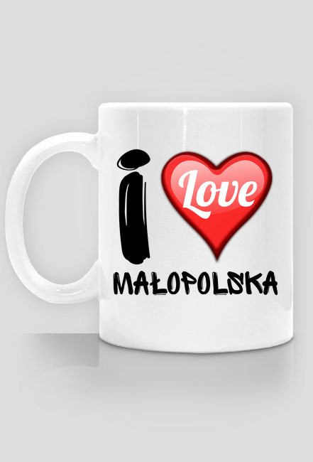 Kubek I Love Małopolska - nadruk jednostronny