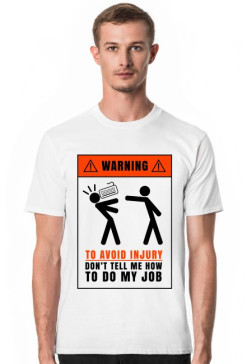 Warning - to avoid injury